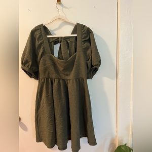 Free People Violet Mini Dress in Green